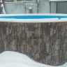 Каркасный бассейн морозоустойчивый Лагуна 3.5 х 1.25м (полная комплектация) цвет Платина/35010F