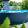 Каркасный бассейн морозоустойчивый Larimar 5.49 х 1.25м (врезной скиммер + форсунка) цвет Платина/54902