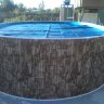 Каркасный бассейн морозоустойчивый Лагуна стальной 910х457х125см овальный (вкапываемый) цвет Шоколад. 91045701