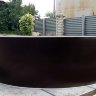Каркасный бассейн морозоустойчивый Лагуна 6.40 х 1.25м (врезной скиммер + форсунка) цвет Шоколад 64011