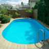 Каркасный сборный морозоустойчивый бассейн Summer Fun овальный-oval 11,0 х 5,5 х 1,5 м Chemoform Германия (скиммер + форсунка) 4501010255KB