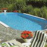 Каркасный сборный морозоустойчивый бассейн Summer Fun овальный-oval 5,25 х 3,2 х 1,2 м Chemoform Германия (скиммер + форсунка) 4501010511