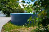 Каркасный бассейн морозоустойчивый Larimar 2.44 х 1.25м (полная комплектация) цвет Платина. 24402F