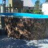 Каркасный бассейн морозоустойчивый Лагуна стальной (Гигабасс) 5 х 2.5 х 1.5м овальный (вкапываемый) цвет Платина/ТМ970/500250 